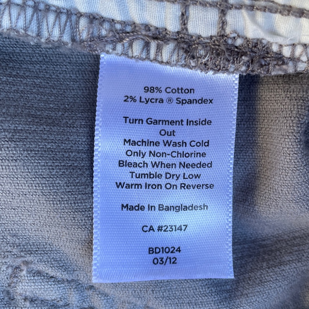 Talbots Signature Petites Corduroy Pants, Women’s Size 2p, Gray Color - Picture 4 of 4